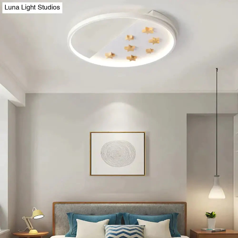 Nordic Circular Bedroom Creative Ceiling