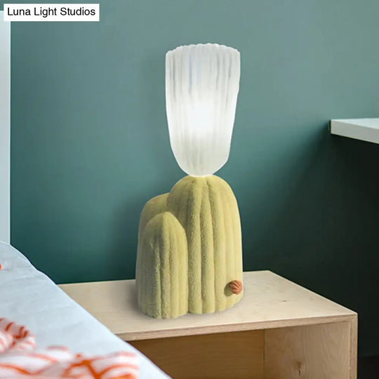 Nordic Clear Glass Led Cactus Nightstand Lamp - White/Green
Note: Since Seo Is Important It