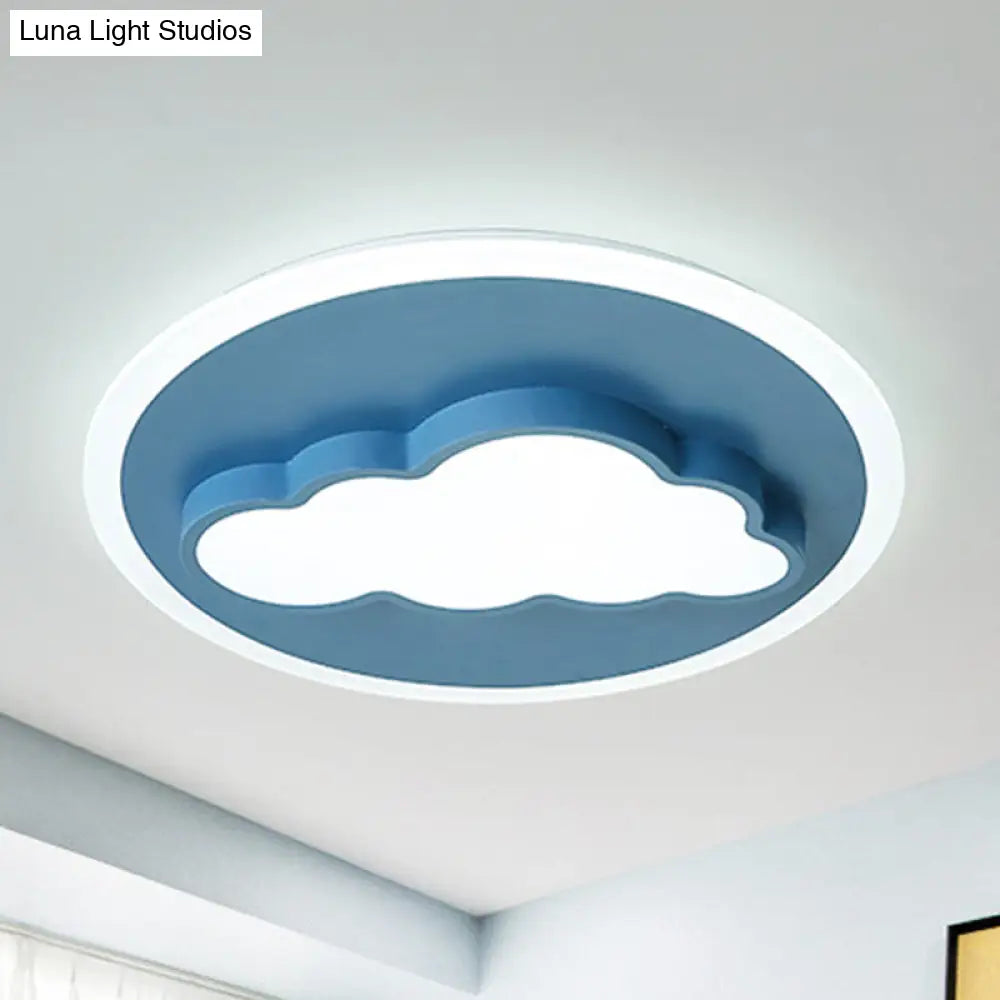 Nordic Cloud Metal Ceiling Lamp - Flush Mount For Child’s Bedroom