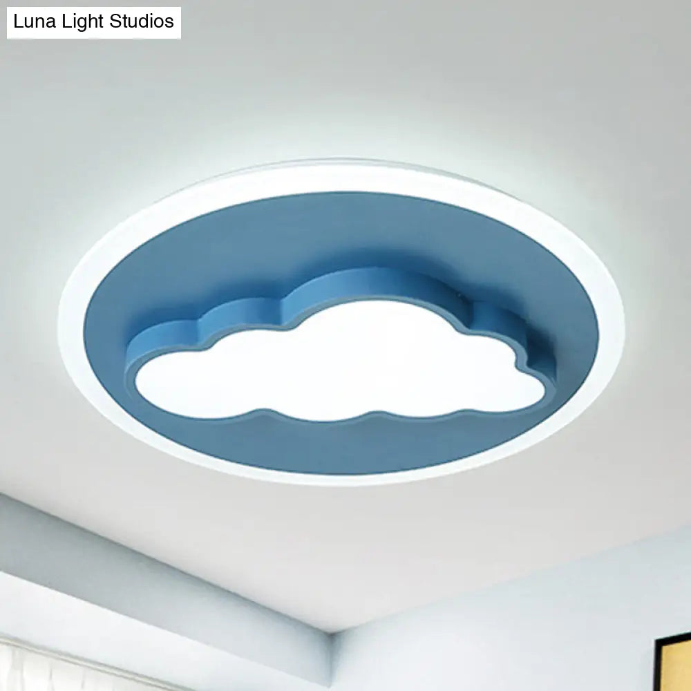 Nordic Cloud Metal Ceiling Lamp - Flush Mount For Childs Bedroom