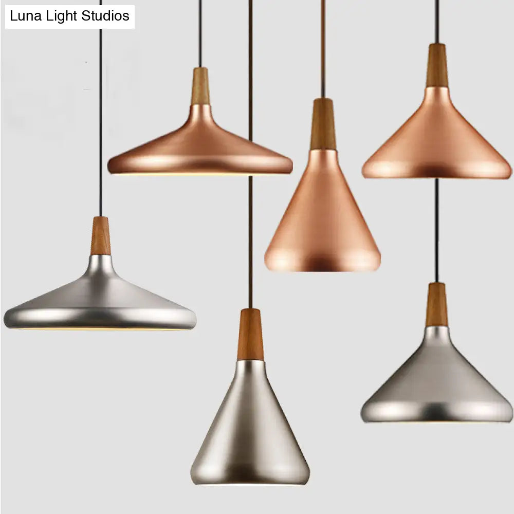 Nordic Conical Metal Suspension Pendant Light For Dining Room - Modern & Stylish Design