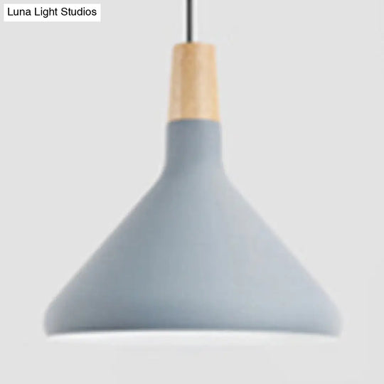 Nordic Aluminum Coolie Shade Suspension Pendant Light - 1 Head 7/10.5/15 Inch Wide Ideal For Office