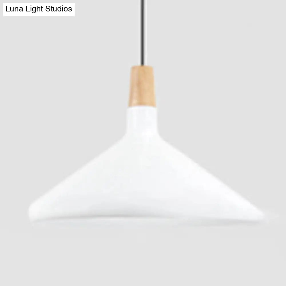 Nordic Aluminum Coolie Shade Suspension Pendant Light - 1 Head 7/10.5/15 Inch Wide Ideal For Office