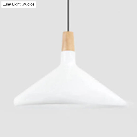 Nordic Aluminum Coolie Shade Suspension Pendant Light - 1 Head 7/10.5/15 Inch Wide Ideal For Office