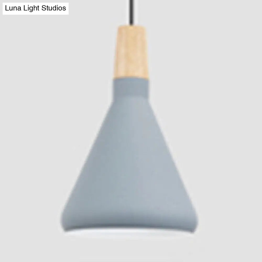 Nordic Aluminum Coolie Shade Suspension Pendant Light - 1 Head 7/10.5/15 Inch Wide Ideal For Office