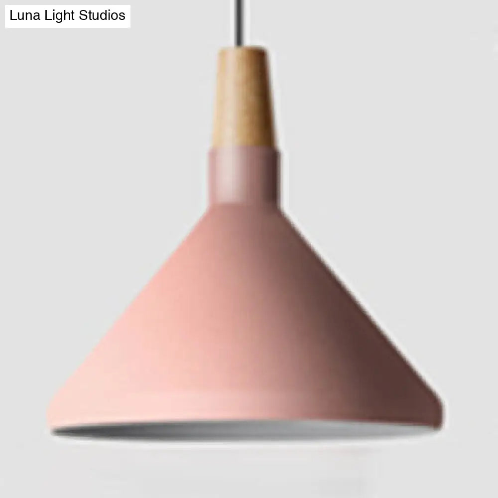 Nordic Aluminum Coolie Shade Suspension Pendant Light - 1 Head 7/10.5/15 Inch Wide Ideal For Office