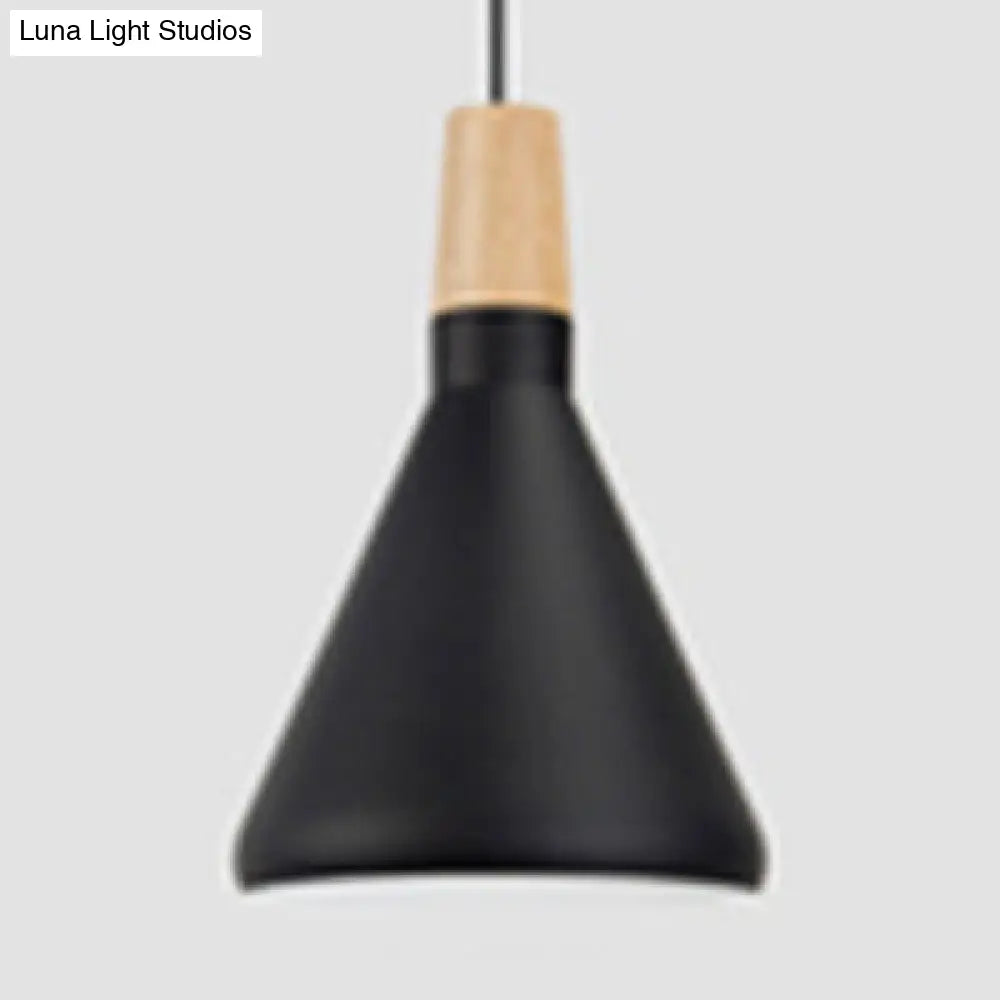 Nordic Aluminum Coolie Shade Suspension Pendant Light - 1 Head 7/10.5/15 Inch Wide Ideal For Office