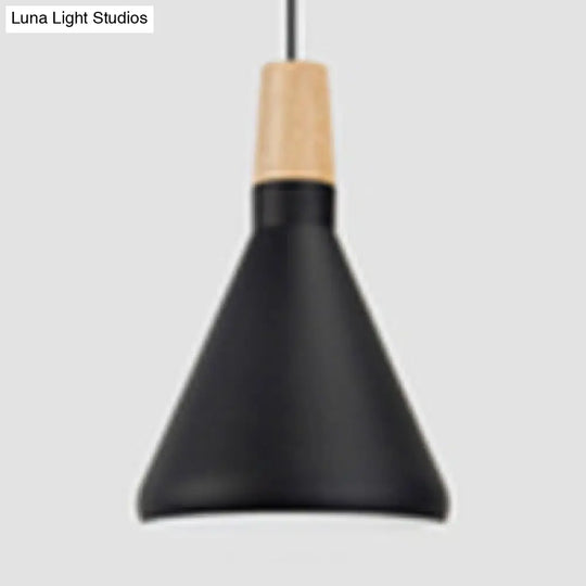 Nordic Aluminum Coolie Shade Suspension Pendant Light - 1 Head 7/10.5/15 Inch Wide Ideal For Office