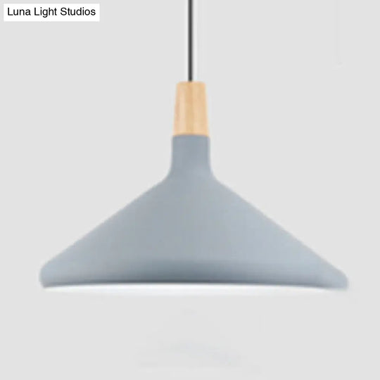 Nordic Aluminum Coolie Shade Suspension Pendant Light - 1 Head 7/10.5/15 Inch Wide Ideal For Office