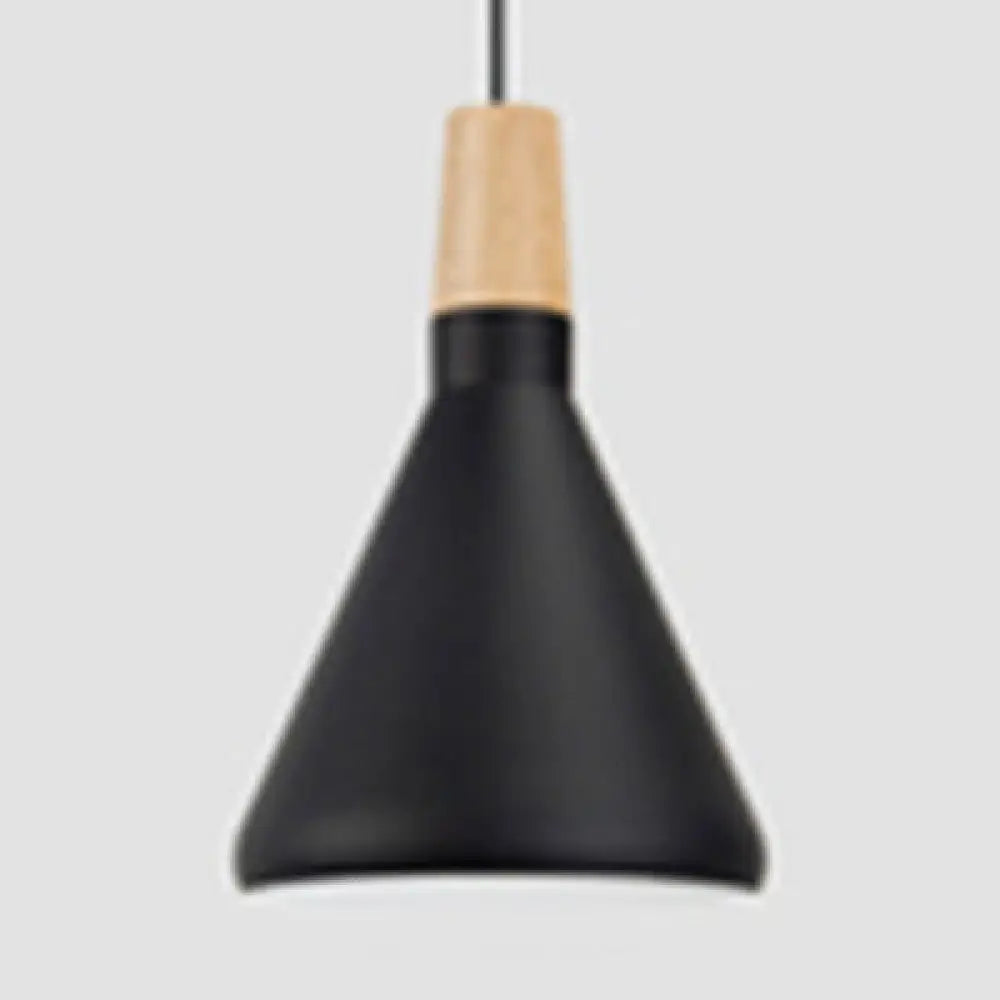 Nordic Coolie Shade Pendant Light For Office Coffee Shop - Aluminum 7/10.5/15 Inch Wide 1 Head