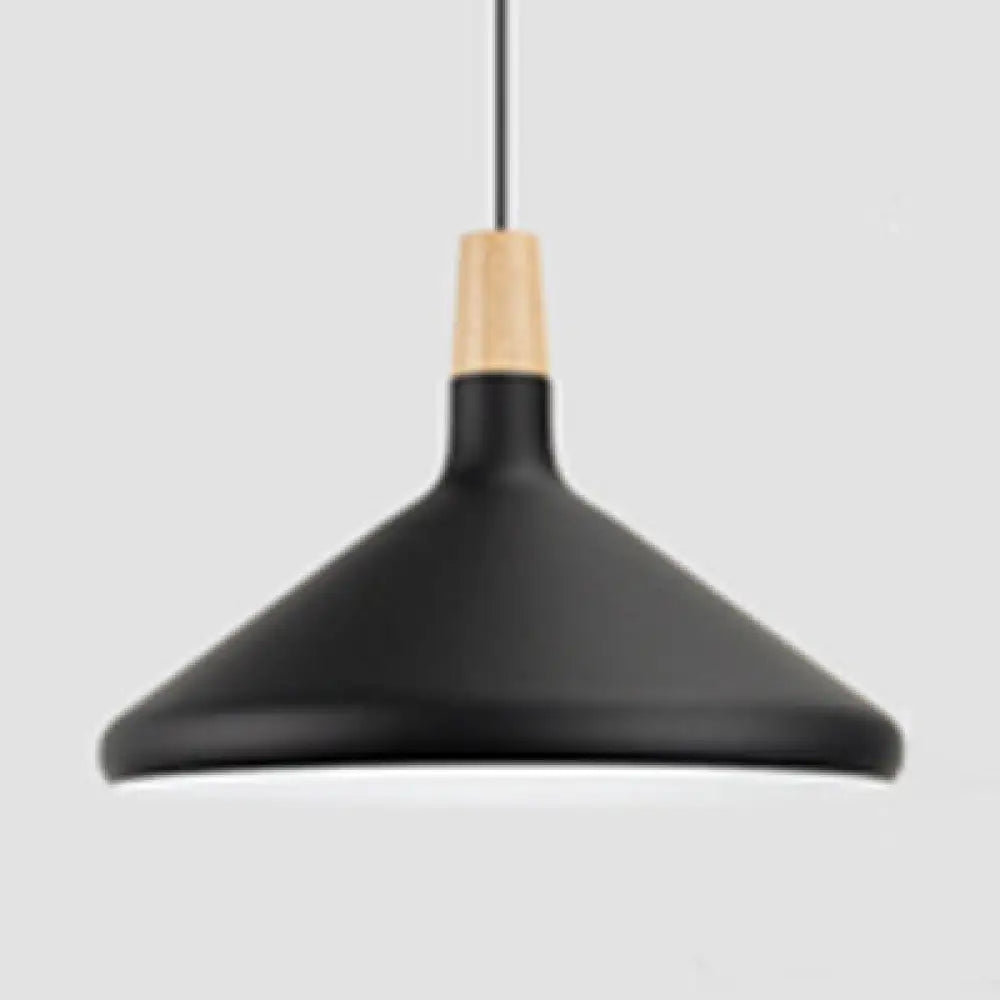 Nordic Coolie Shade Pendant Light For Office Coffee Shop - Aluminum 7/10.5/15 Inch Wide 1 Head