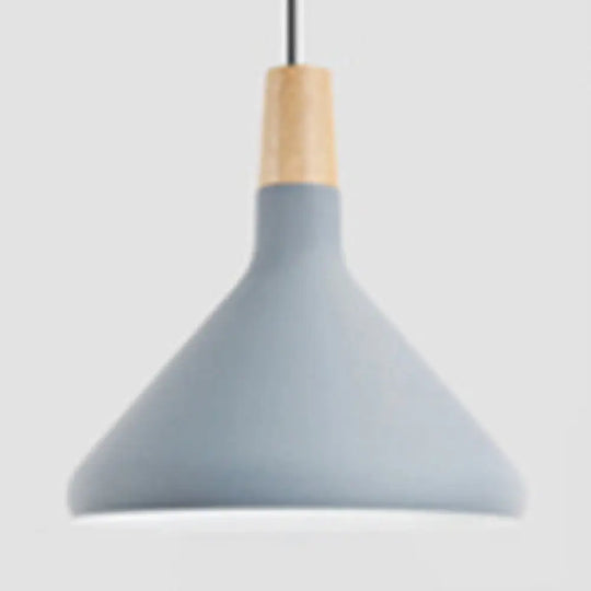 Nordic Coolie Shade Pendant Light For Office Coffee Shop - Aluminum 7/10.5/15 Inch Wide 1 Head