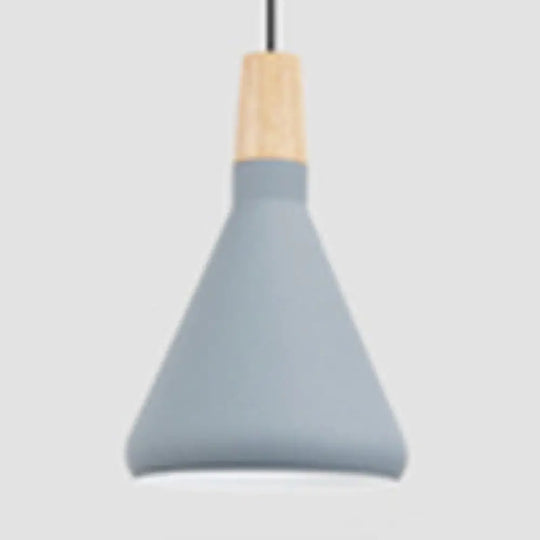 Nordic Coolie Shade Pendant Light For Office Coffee Shop - Aluminum 7/10.5/15 Inch Wide 1 Head