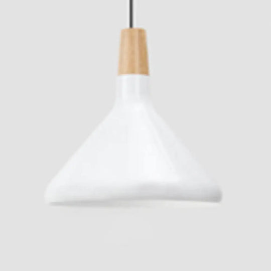 Nordic Coolie Shade Pendant Light For Office Coffee Shop - Aluminum 7/10.5/15 Inch Wide 1 Head