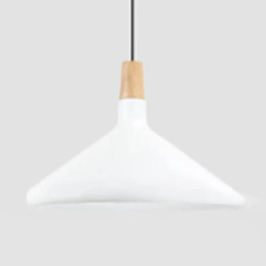 Nordic Coolie Shade Pendant Light For Office Coffee Shop - Aluminum 7/10.5/15 Inch Wide 1 Head