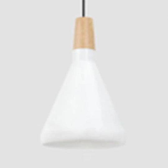 Nordic Coolie Shade Pendant Light For Office Coffee Shop - Aluminum 7/10.5/15 Inch Wide 1 Head