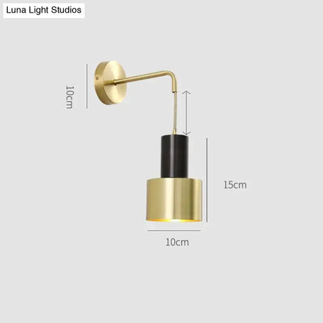 Nordic Copper Bedroom Wall Lamp Creative Modern Minimalist Stair Corridor Porch Living Room Dining