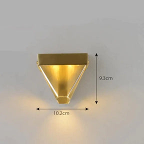 Nordic Copper Post-Modern Light Exquisite Crystal Bedroom Headwall Lamp Creative Corridor Staircase