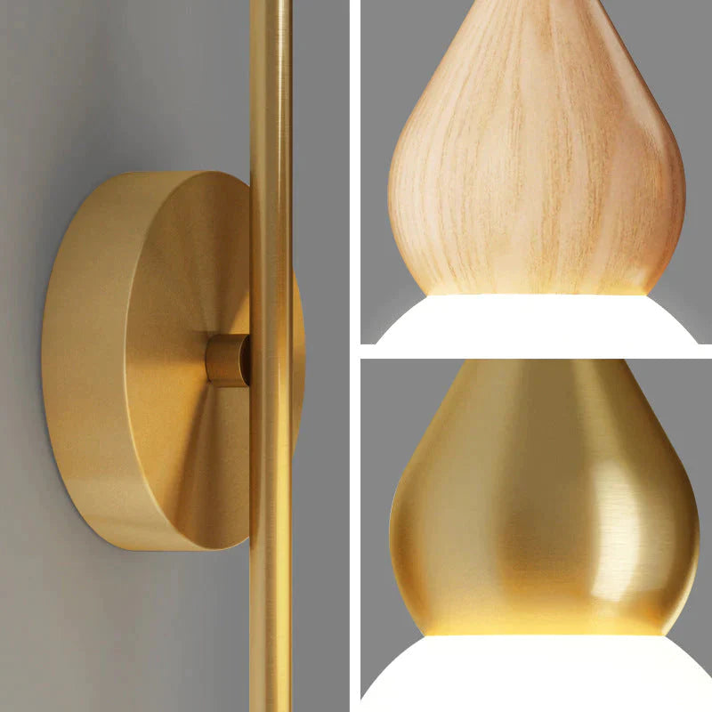 Nordic Corridor  Bedside Lamp Copper Wall Lamp