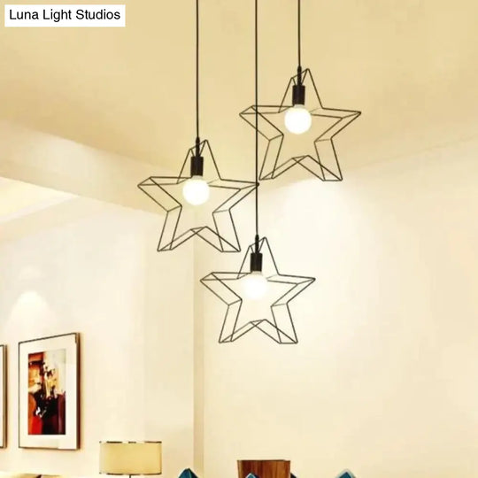 Nordic Creative Lovely Star Chandelier Ceiling