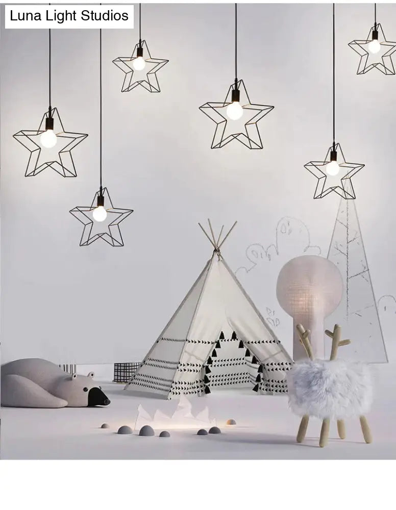 Nordic Creative Lovely Star Chandelier Ceiling