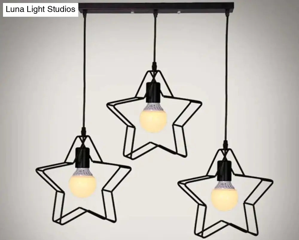 Nordic Creative Lovely Star Chandelier Ceiling