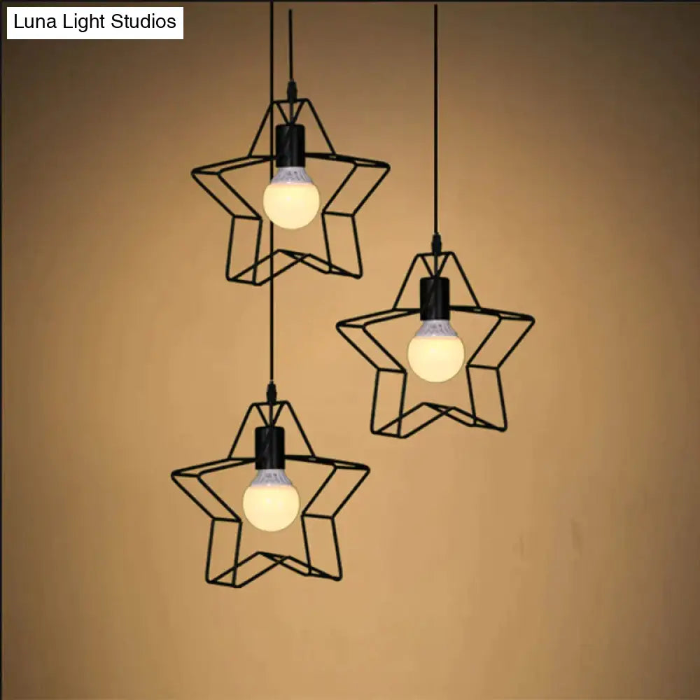 Nordic Creative Lovely Star Chandelier Ceiling