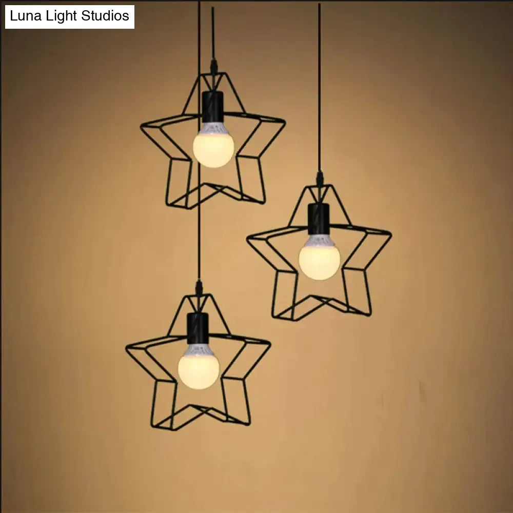 Nordic Creative Lovely Star Chandelier Ceiling