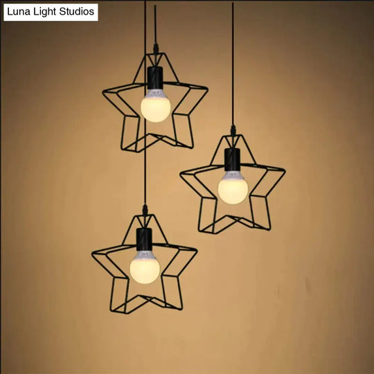 Nordic Creative Lovely Star Chandelier Ceiling