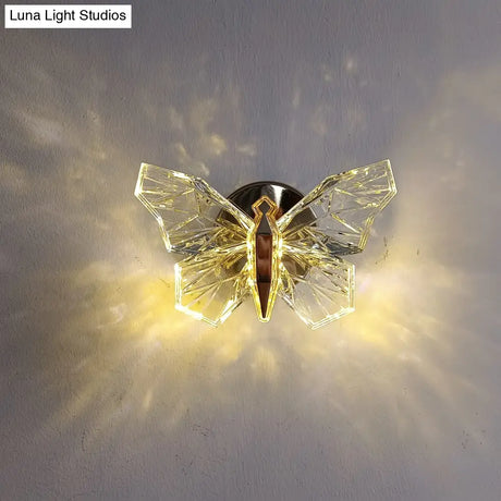 Nordic Creative Luxury Butterfly Wall Lamp For Bedroom Living Room Lighting Wall Lamp
