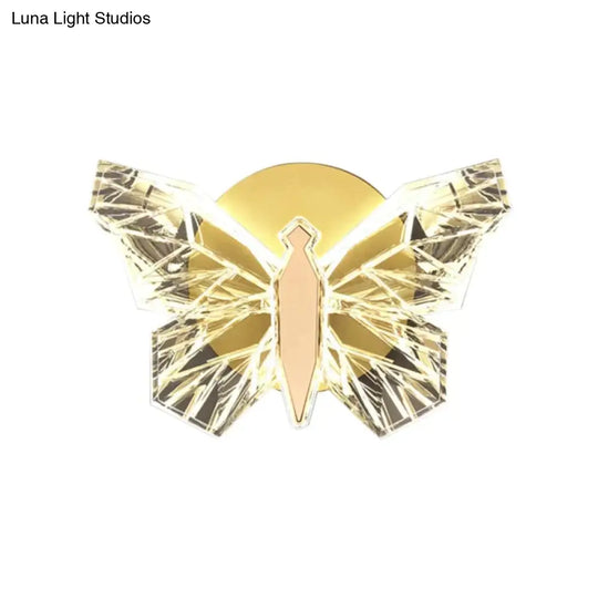 Nordic Creative Luxury Butterfly Wall Lamp For Bedroom Living Room Lighting Wall Lamp