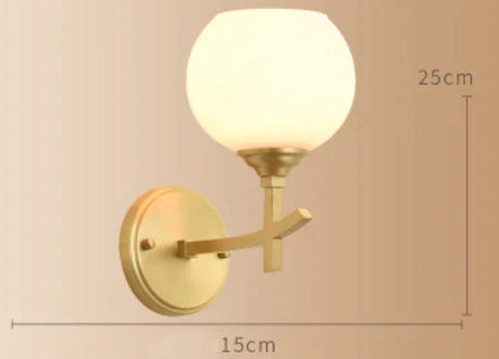 Nordic Creative Luxury Copper Wall Lamp Bedside Corridor Background Home Shop Window Display Lamps