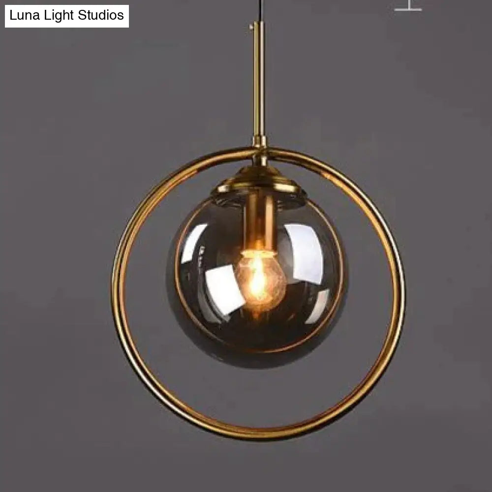 Nordic Creative Minimalist Bar Study Bedroom Bedside Magic Bean Lamp Glass Chandelier Pendant