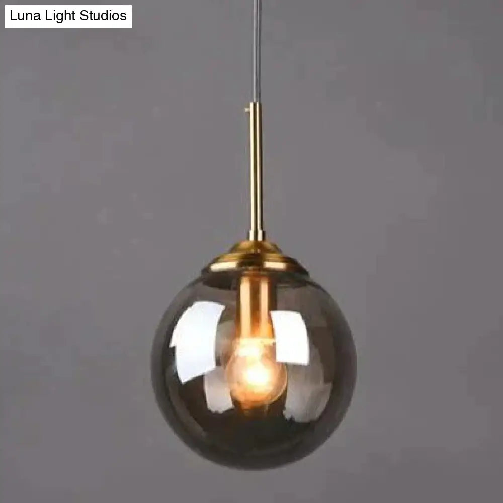 Nordic Creative Minimalist Bar Study Bedroom Bedside Magic Bean Lamp Glass Chandelier Pendant