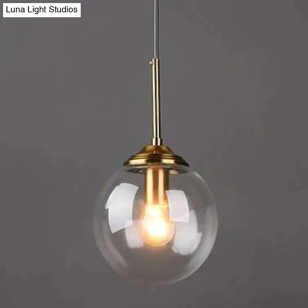 Nordic Creative Minimalist Bar Study Bedroom Bedside Magic Bean Lamp Glass Chandelier Pendant