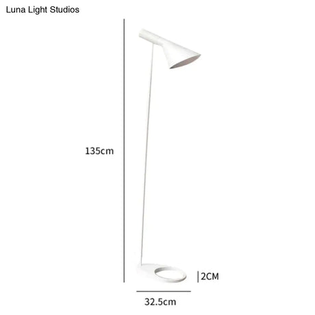 Nordic Design Aj Floor Lamp Black Metal Standing Light Living Room Bedroom Bedside Led Decorate