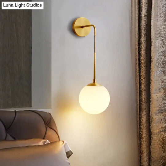 Nordic Design Led Bedroom Bedside Brass Copper Wall Lamp Modern Creative Living Room Dining Floor