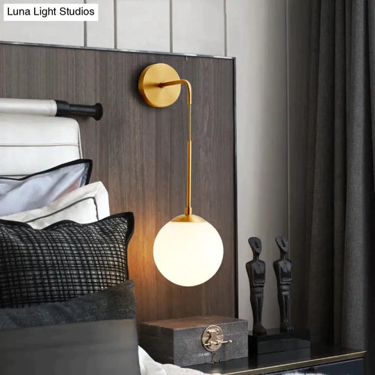 Nordic Design Led Bedroom Bedside Brass Copper Wall Lamp Modern Creative Living Room Dining Floor