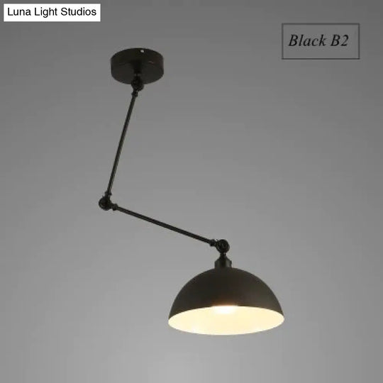 Nordic Diy Personality Pendant Lights Folding Iron Lamp Hanging Bedroom Study Bar Restaurant