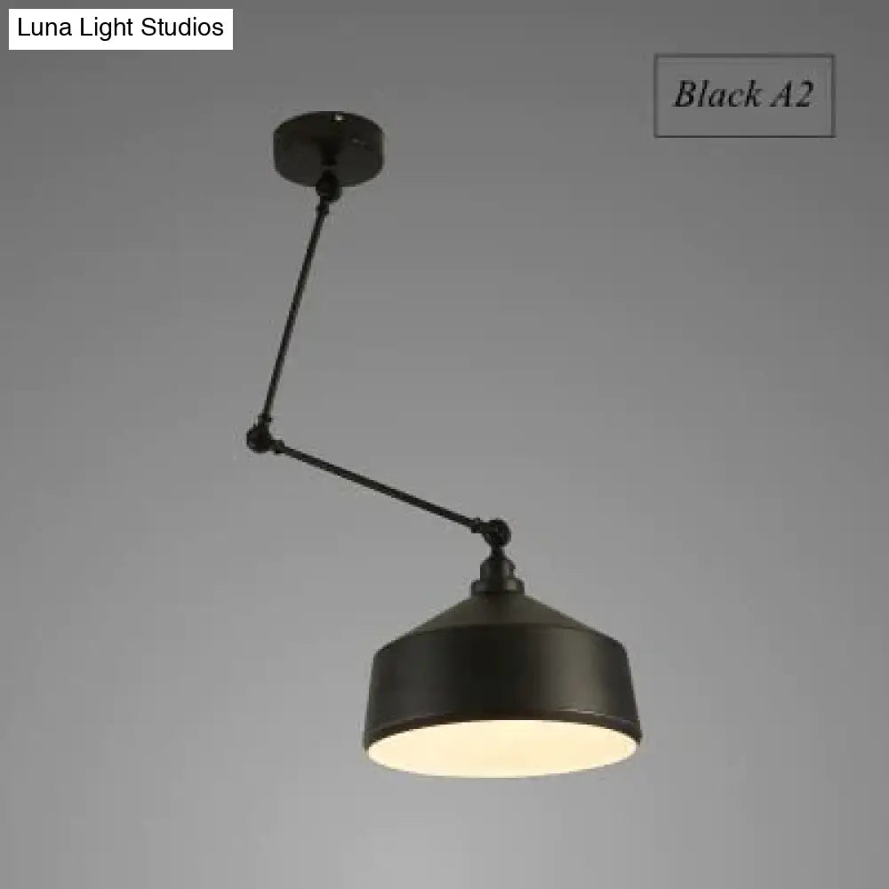 Nordic Diy Personality Pendant Lights Folding Iron Lamp Hanging Bedroom Study Bar Restaurant