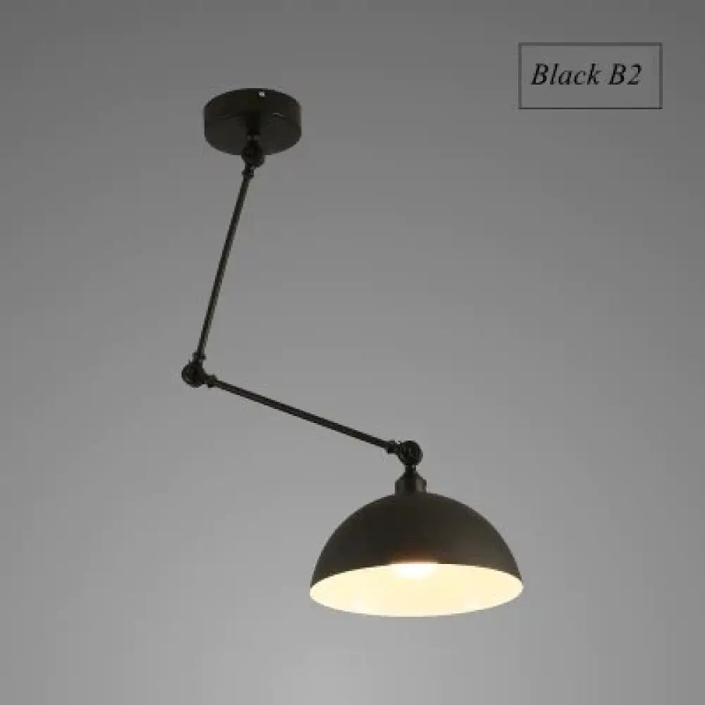 Nordic Diy Personality Pendant Lights Folding Iron Lamp Hanging Bedroom Study Bar Restaurant