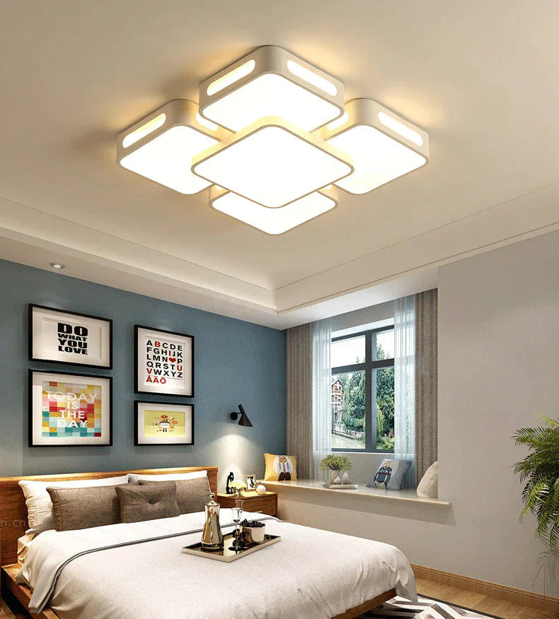 Nordic Fashion Simple  Living Room Led Ceiling Lamp