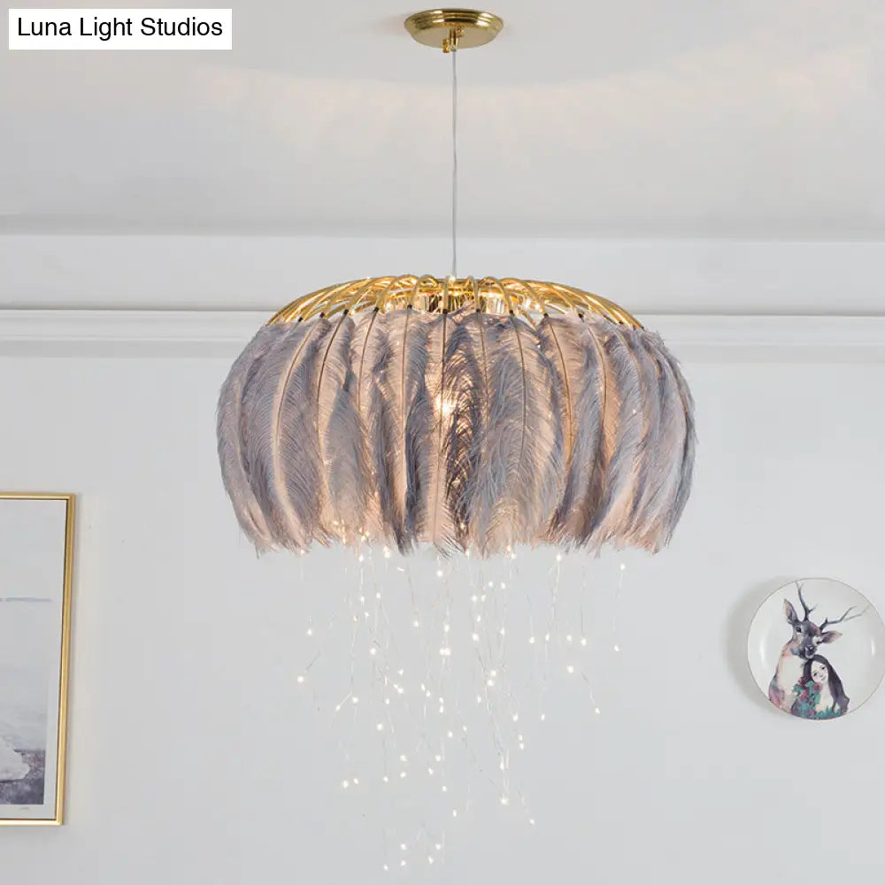 Nordic Feather Dining Room Pendant Light Fixture