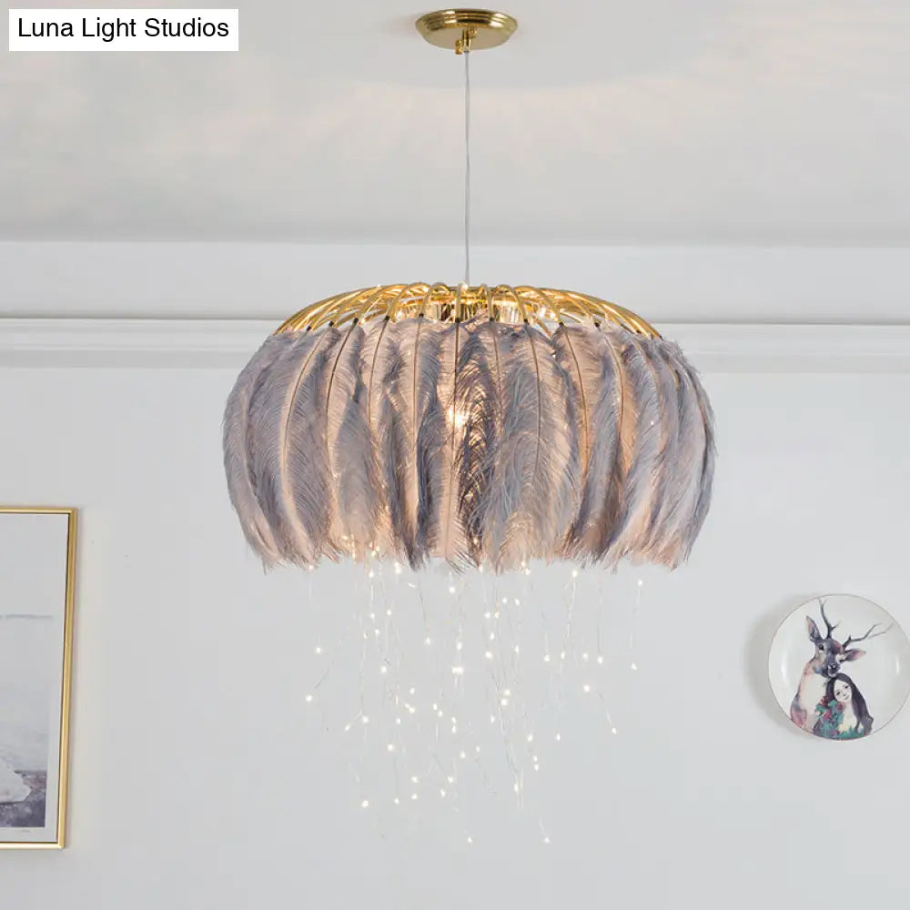 Nordic Feather Chandelier Pendant Light For Dining Room