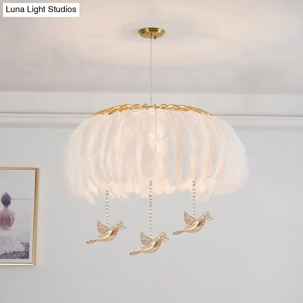Nordic Feather Dining Room Pendant Light Fixture
