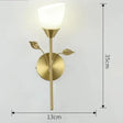 Nordic Flower Living Room Stairs Bedroom Bedside Copper Wall Lamp Single Copper Wall Lamps