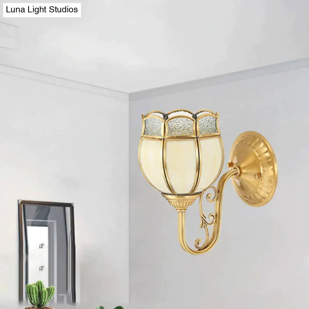 Nordic Glass Wall Lamp Living Room Background Copper Corridor Study Balcony Lamps