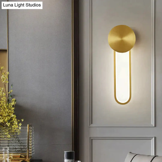 Nordic Gold Pure Copper Bedroom Wall Lamp Lamps