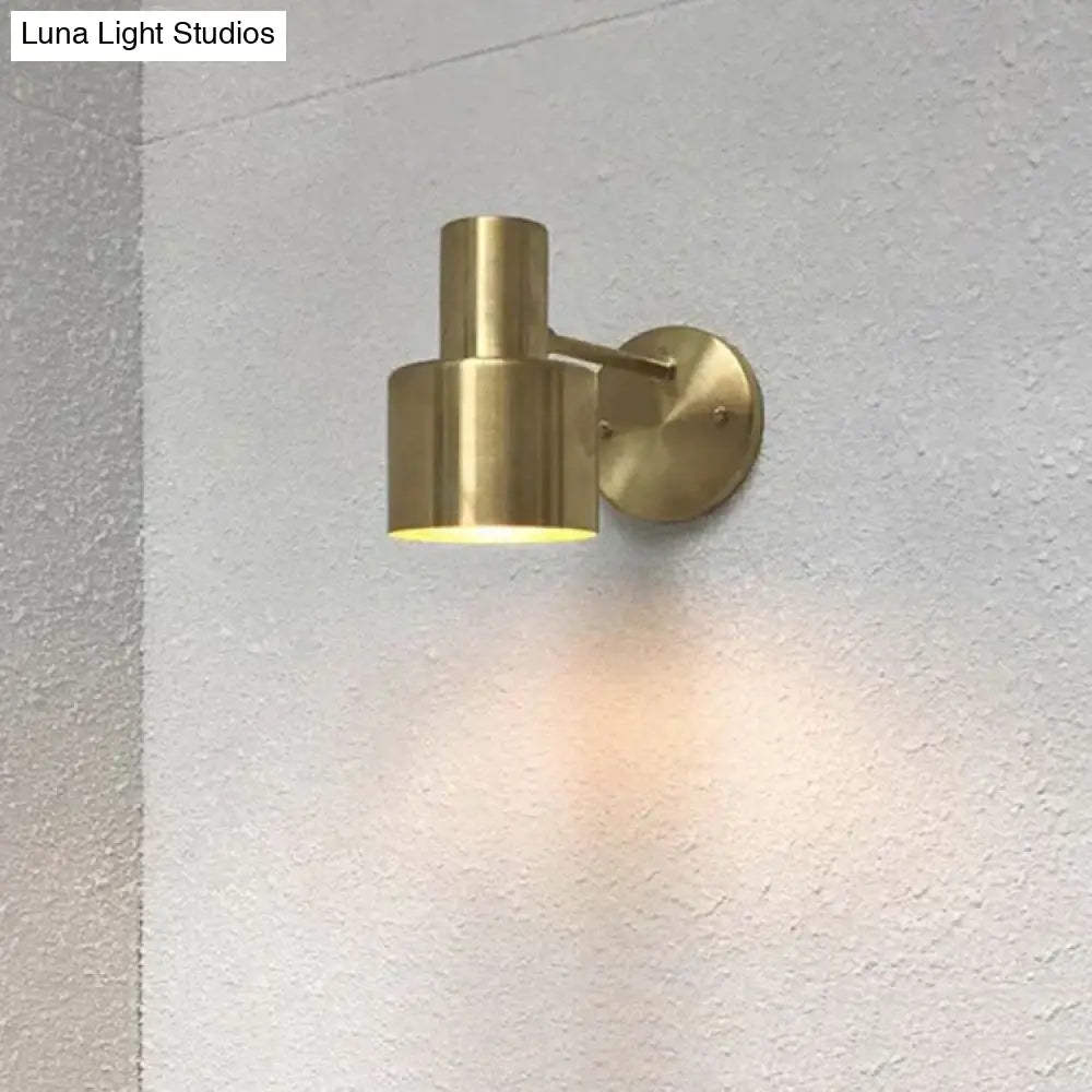 Nordic Golden Living Room Bedroom Bedside Bathroom Copper Wall Lamp Lamps