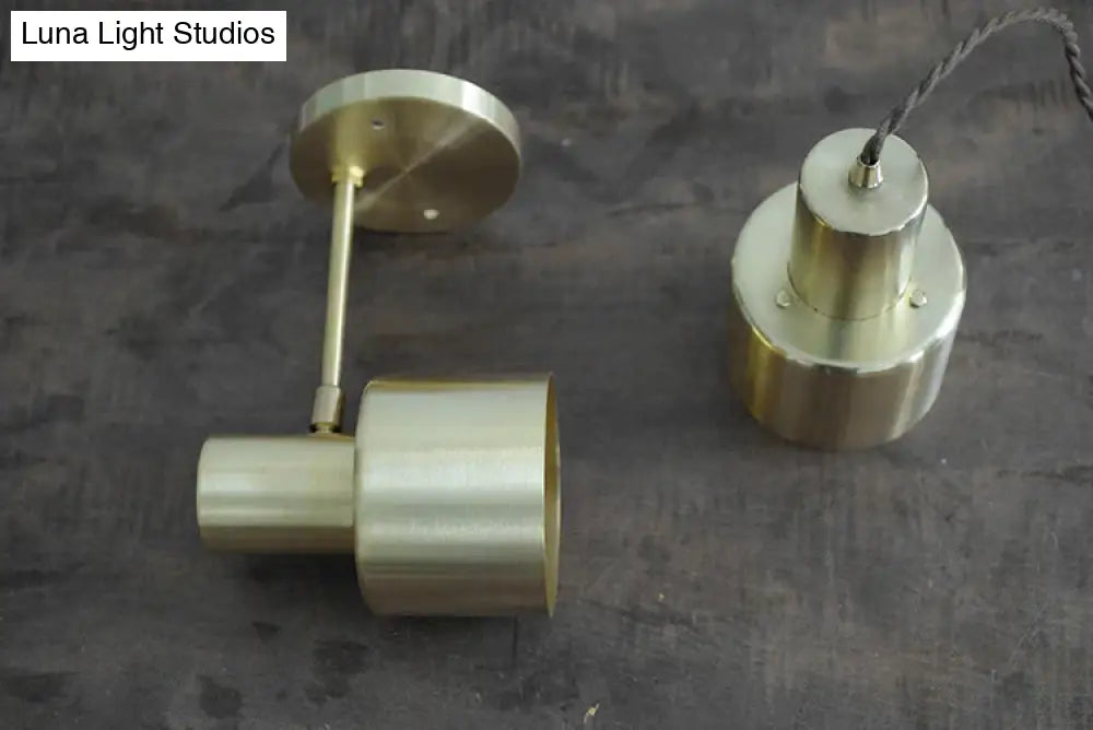 Nordic Golden Living Room Bedroom Bedside Bathroom Copper Wall Lamp Copper Wall Lamps